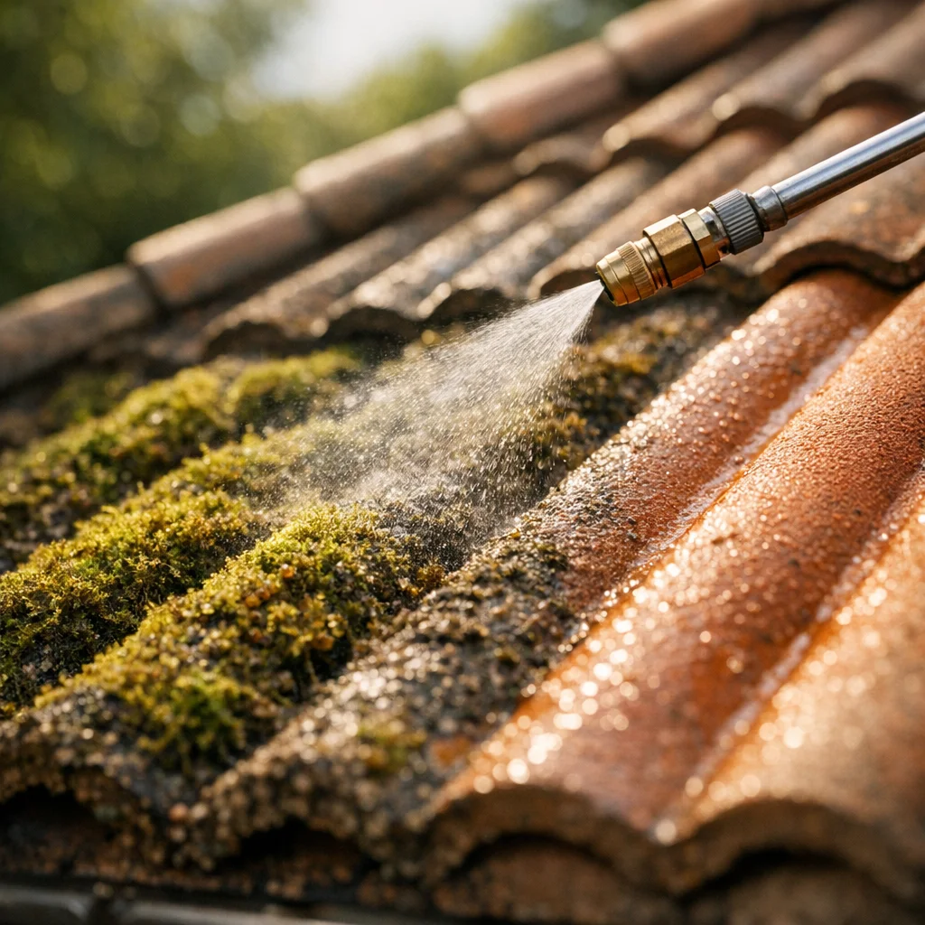 Ecodécap 71 en intervention de nettoyage de toiture à Saint-Germain-du-Bois