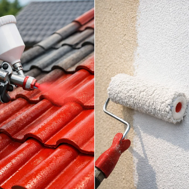 Peinture des toitures et façades par Ecodécap 71 en Saône-et-Loire